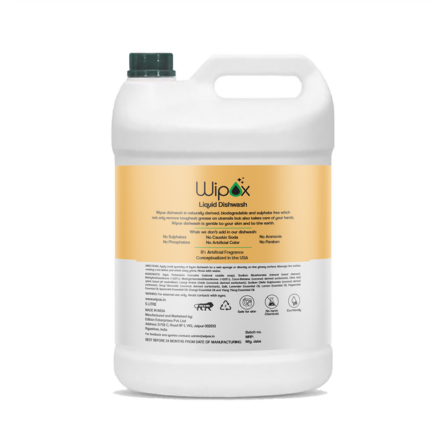 Wipox Liquid Dishwash Gallon (5 LITRE)